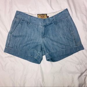 Dear John Denim Blue Shorts Size 26 cuffed hem